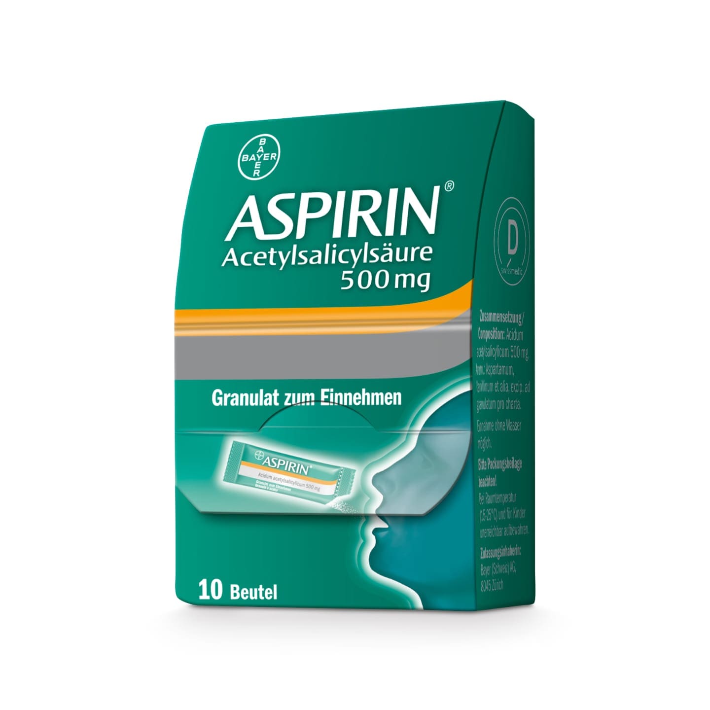 Aspirin® Granulat Packshot 