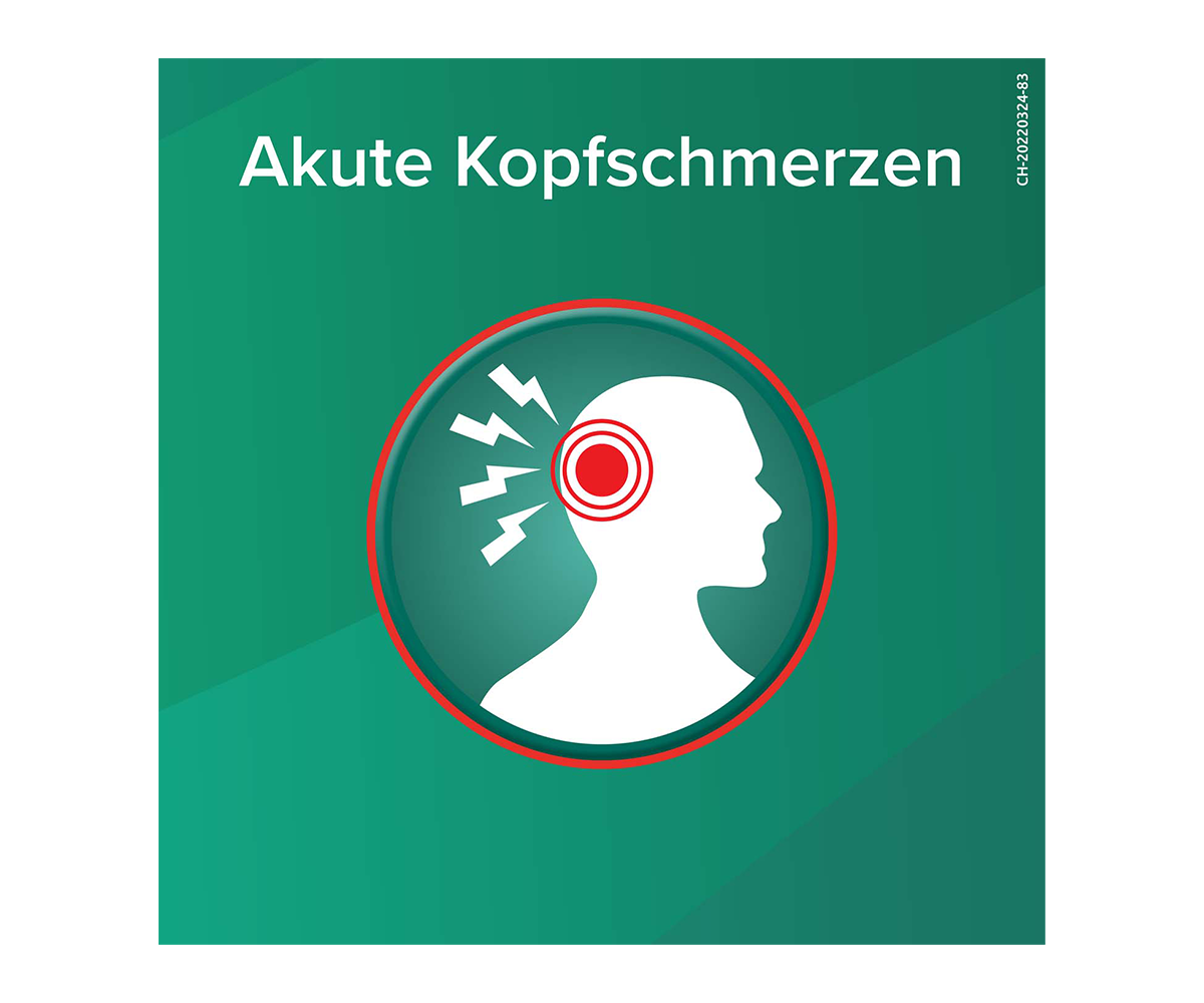 Animation von Kopfschmerzen. Titel: Akute Kopfschmerzen