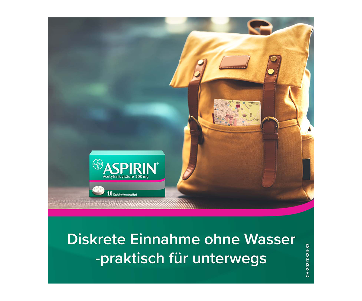 Diskrete Einnahme ohne Wasser - praktisch für unterwegs