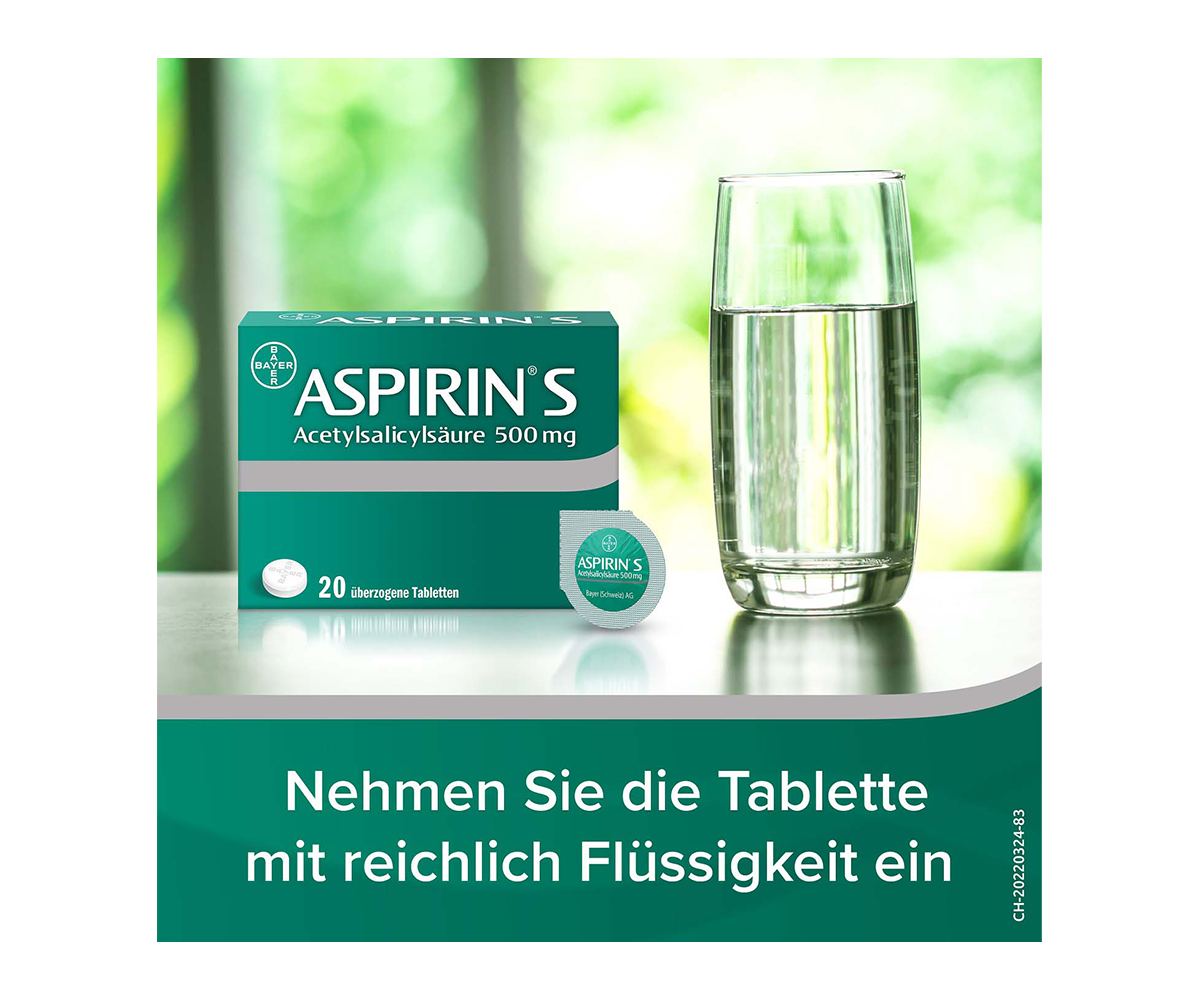 Nehmen Sie die Tablette mit reichlich Flüssigkeit ein 