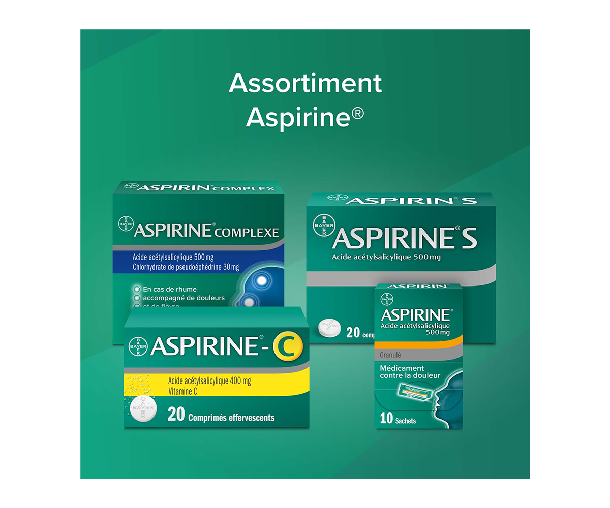 Assortiment Aspirine