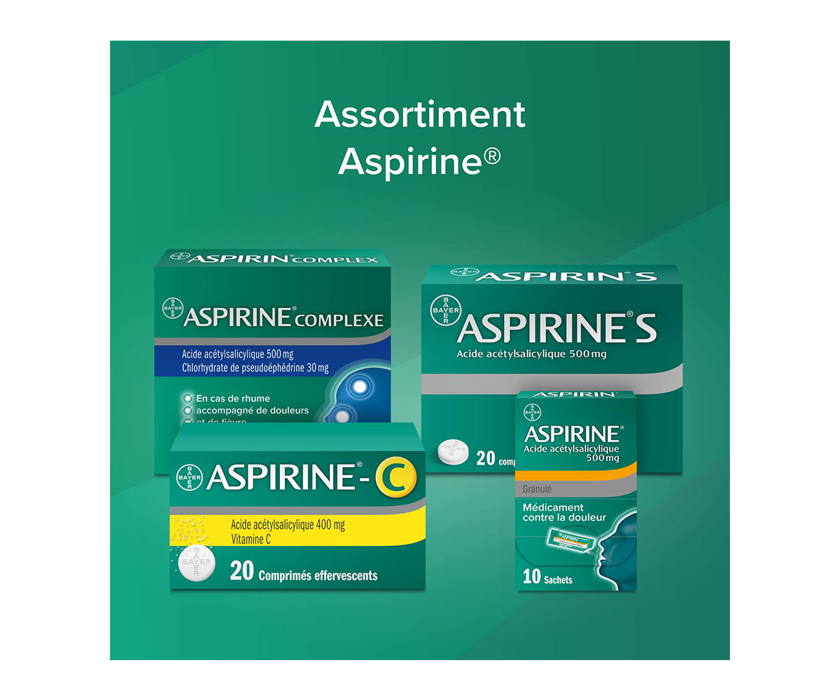 Assortiment Aspirine