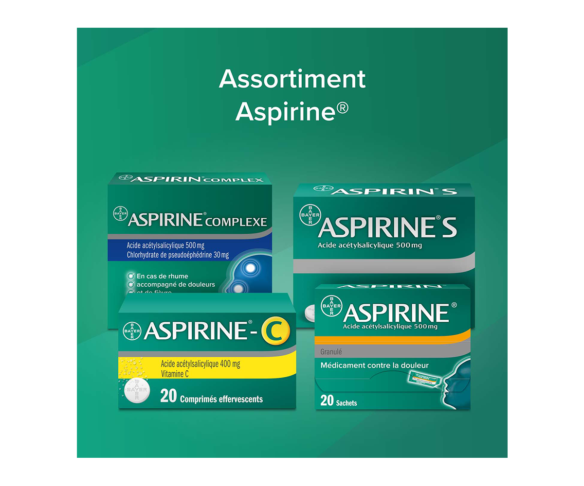 Assortiment Aspirine