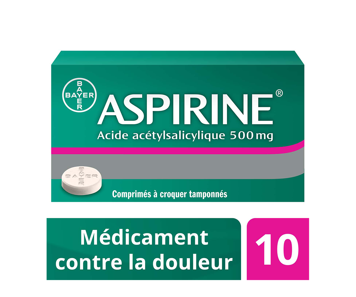 Emballage Aspirine: Medicament contre la douleur