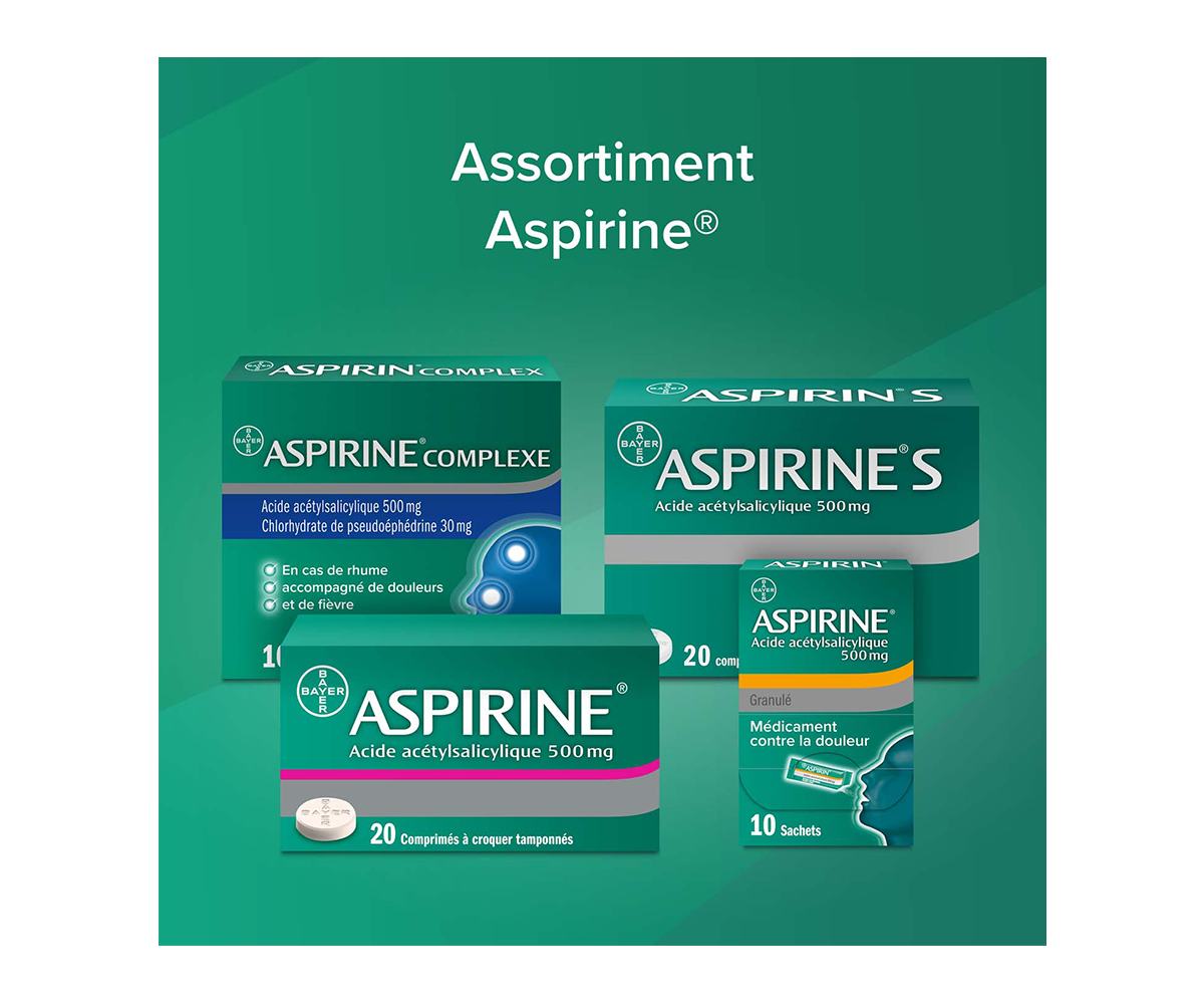 Assortiment Aspirine