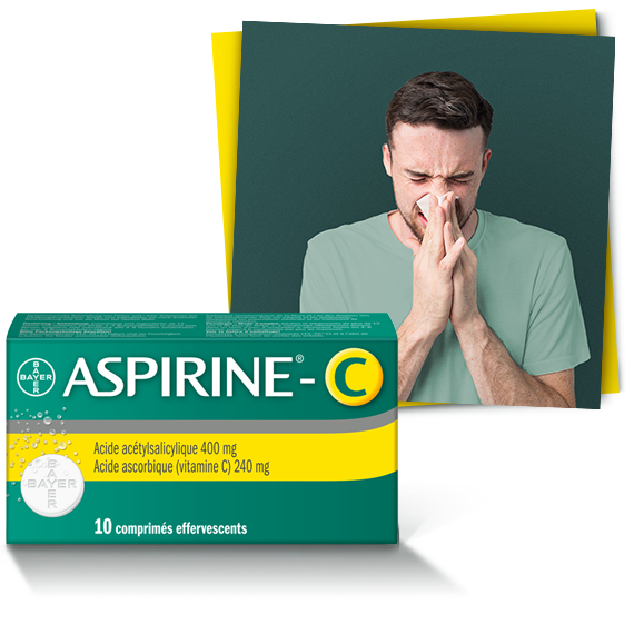Aspirine® C: en cas de douleurs liées à un refroidissement, de maux de tête et de fièvre